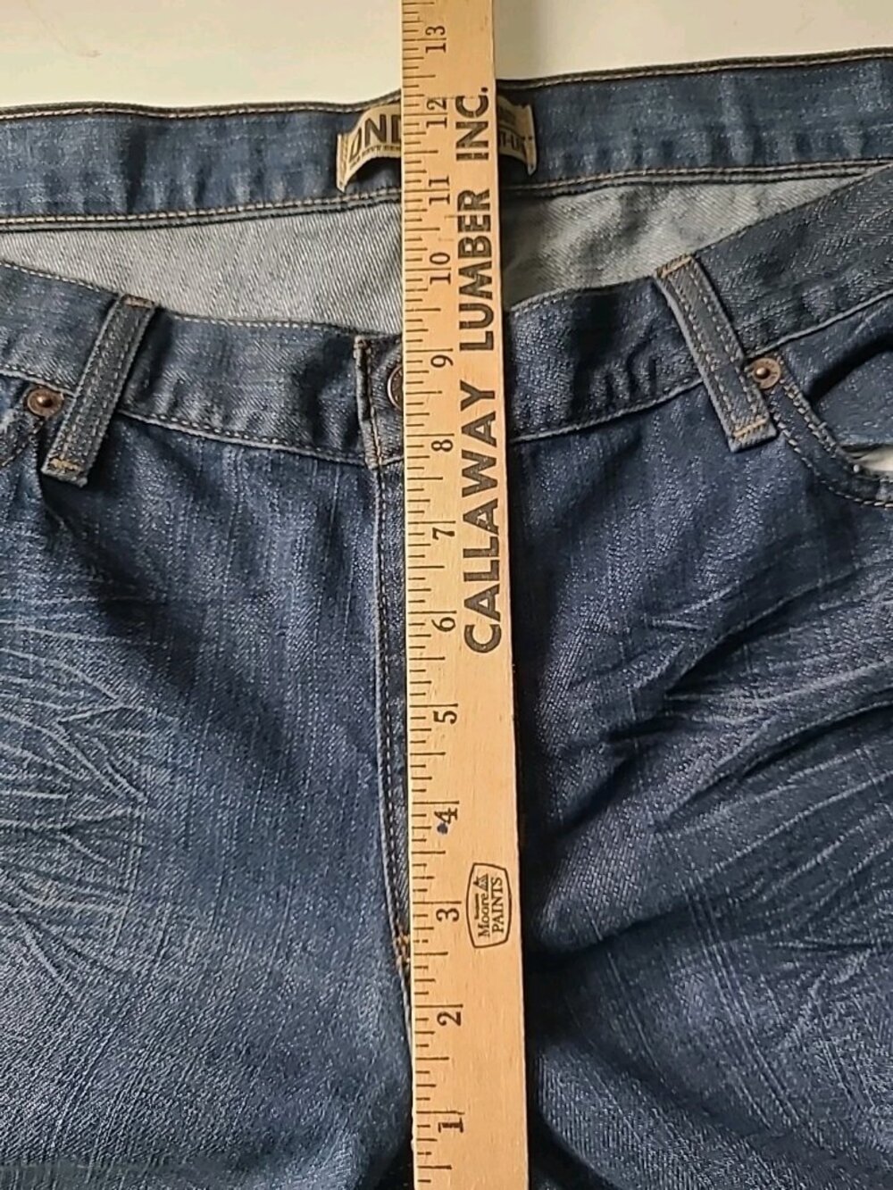 Old Navy Womens OG Loose Jeans 14 Long Blue Dark Wash Low Rise Retro Y2k - Picture 6 of 16